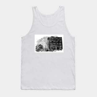 Yard on the outskirts of the industrial city. Tank Top